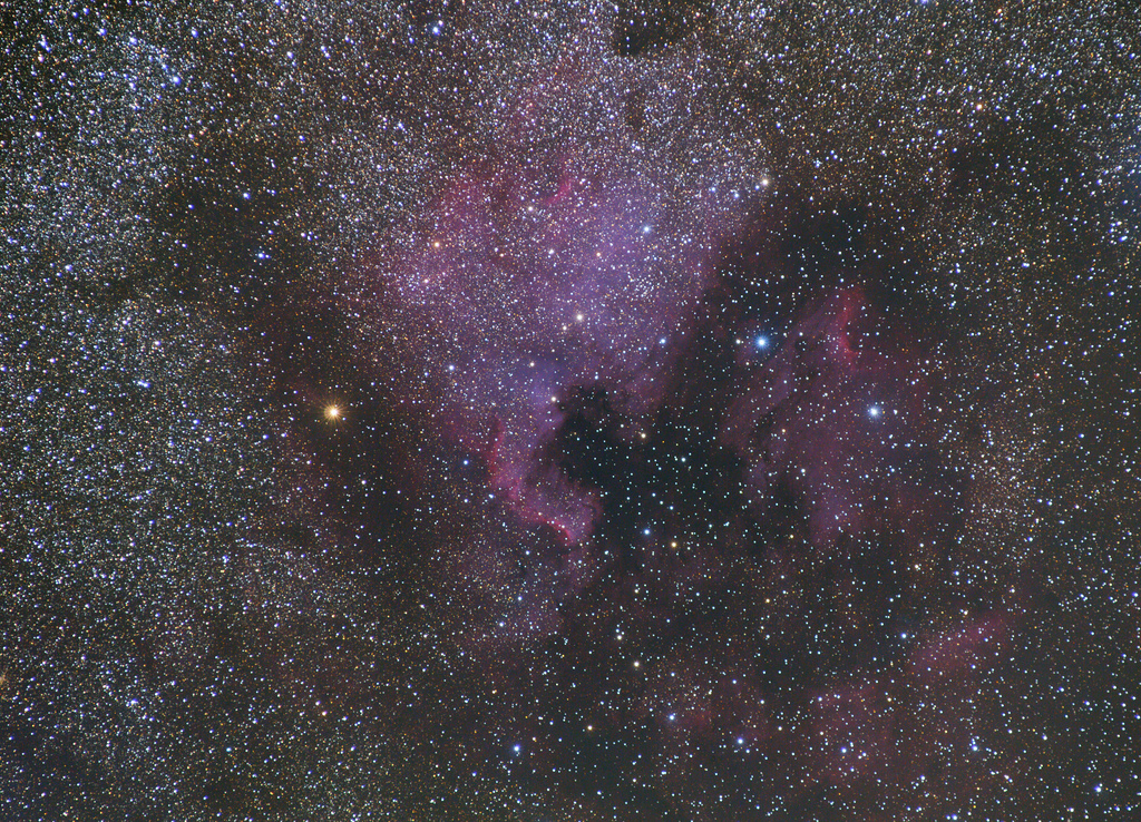 North America Nebula at 200mm with DSLR  and Astrotrac
