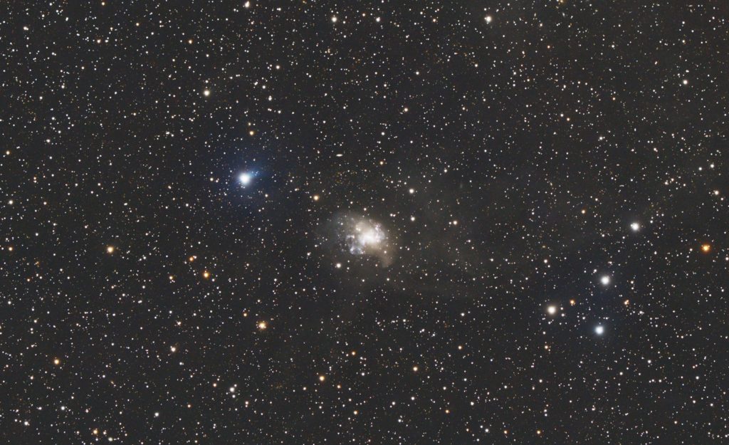 NGC 1313 with stars not protected in processing