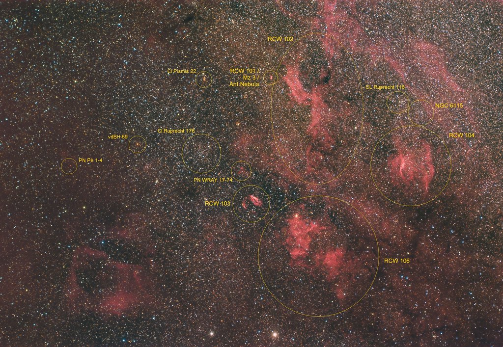 HII rich region Norma - annotated