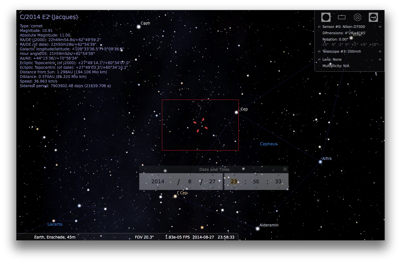 How to add comets to Stellarium