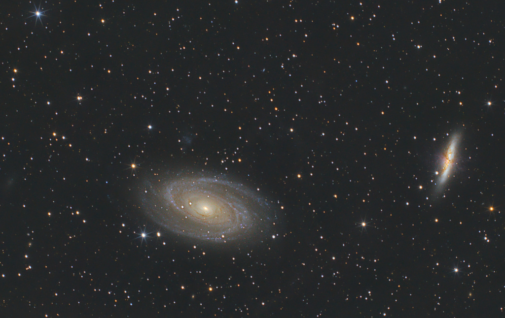 M81 and M82 with a dslr – trying to capture integrated flux nebula