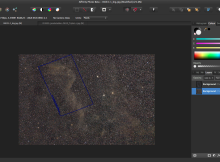 Combine the FOV box from the aligned image with the example image
