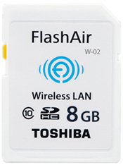 Wifi SD card for timelapses: Toshiba FlashAir SDHC card review