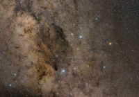Southern Cross and Coalsack nebula